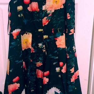 City Chic Plus Size A-line Floral Dress